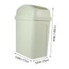 Cabilock Large Capacity Plastic Kitchen Trash Can with Press Swing Lid Thick Garbage Bin for Bathroom Living Office Utility Home Use Design view 2
