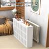 Aigoss White Modern Radiator Heater Cover for Home, Waterproof Breathable Steam Radiator Cabinet Shelf Household Living Room Heating Cover, Hide Cluttered Pipes(39.4" Lx31.5 Hx9.8 D) view 2