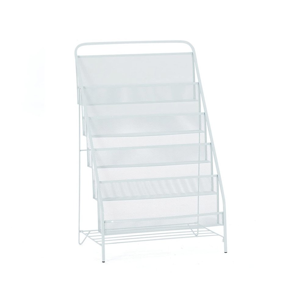 Newspaper Racks Magazine Rack 5 Tier Iron Magazine Storage Rack Newspaper Rack Shelves Sim