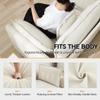 111'' Sectional Cloud Deep Seat Couch, Modern Comfy Chenille Modular Sectional Sofa for Living Room Set, Upholstered Modular 3-Seats Sofa Couch, Beige view 4