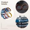 Bible Verse Silicone Wristbands Bulk, Inspirational Scripture Bracelets, Multi-Color Silicone Bands, Motivational Daily Verses For Religious Events And Church Activities view 2