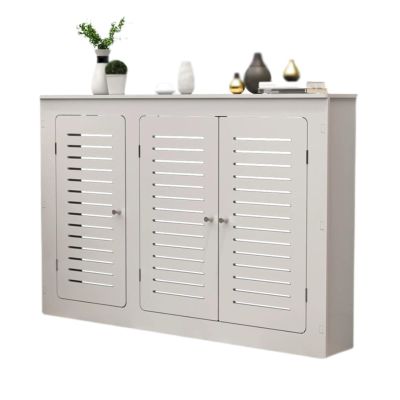 YZWZZXC Radiator Covers for Home, Radiator Shelf, Wooden Cabinet with 3-Door, Multifunctional, with Handle, for Living Room, Hallway, Bathroom(120x80x25cm/47x31x10in)