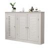 YZWZZXC Radiator Covers for Home, Radiator Shelf, Wooden Cabinet with 3-Door, Multifunctional, with Handle, for Living Room, Hallway, Bathroom(120x80x25cm/47x31x10in) view 1