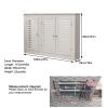 YZWZZXC Radiator Covers for Home, Radiator Shelf, Wooden Cabinet with 3-Door, Multifunctional, with Handle, for Living Room, Hallway, Bathroom(120x80x25cm/47x31x10in) view 2
