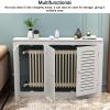 YZWZZXC Radiator Covers for Home, Radiator Shelf, Wooden Cabinet with 3-Door, Multifunctional, with Handle, for Living Room, Hallway, Bathroom(120x80x25cm/47x31x10in) view 4