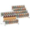 GIGIFTREE Spice Rack Organizer for Cabinet, 4 Tiered Spice Rack Organizer, Tiered Adjustable Spice Shelf for Kitchen (White-2Pcs) view 1