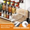 GIGIFTREE Spice Rack Organizer for Cabinet, 4 Tiered Spice Rack Organizer, Tiered Adjustable Spice Shelf for Kitchen (White-2Pcs) view 4