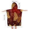 BWQJKUO Kids Beach Towel for Boys Girls, Valentine Hearts Golden Butterfly Printed Hooded Bath Towel Wrap, Toddler Pool Towel with Hood view 2