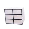 Healifty 6PCS Thickened Transparent Shoe Storage Boxes Plastic Organizer Containers for Mens Footwear Stackable Clear Shoe Bins with White and Black Frame for Closet and Shelf Storage view 1