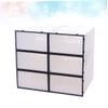Healifty 6PCS Thickened Transparent Shoe Storage Boxes Plastic Organizer Containers for Mens Footwear Stackable Clear Shoe Bins with White and Black Frame for Closet and Shelf Storage view 2