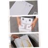 Healifty 6PCS Thickened Transparent Shoe Storage Boxes Plastic Organizer Containers for Mens Footwear Stackable Clear Shoe Bins with White and Black Frame for Closet and Shelf Storage view 3