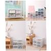 Healifty 6PCS Thickened Transparent Shoe Storage Boxes Plastic Organizer Containers for Mens Footwear Stackable Clear Shoe Bins with White and Black Frame for Closet and Shelf Storage view 4