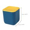 Cabilock Mini Desktop Trash Can with Lid Plastic Small Garbage Bin for Office Bedroom Kitchen Lightweight and Waste Basket for Desk and Dresser Environment Friendly Material view 3