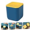 Cabilock Mini Desktop Trash Can with Lid Plastic Small Garbage Bin for Office Bedroom Kitchen Lightweight and Waste Basket for Desk and Dresser Environment Friendly Material view 4
