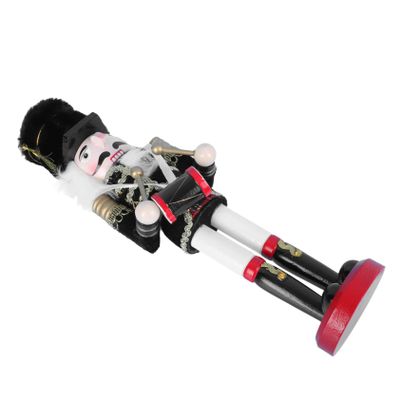 Cabilock Wooden Nutcracker Soldier Puppet Christmas Decoration Festive Desktop Ornament for Holiday Party Home Decor with Fine Craftsmanship and Realistic Texture