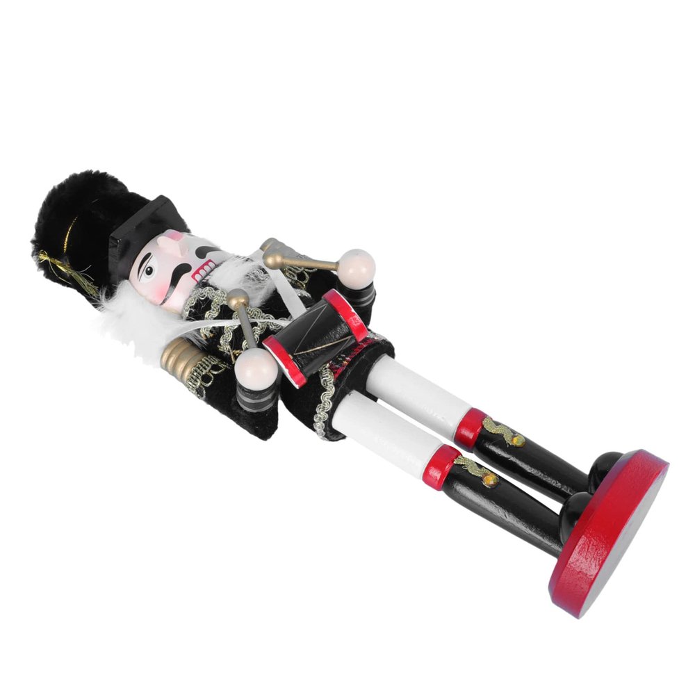 Cabilock Wooden Nutcracker Soldier Puppet Christmas Decoration Festive Desktop Ornament for Holiday Party Home Decor with Fine Craftsmanship and Realistic Texture