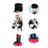 Cabilock Wooden Nutcracker Soldier Puppet Christmas Decoration Festive Desktop Ornament for Holiday Party Home Decor with Fine Craftsmanship and Realistic Texture view 4