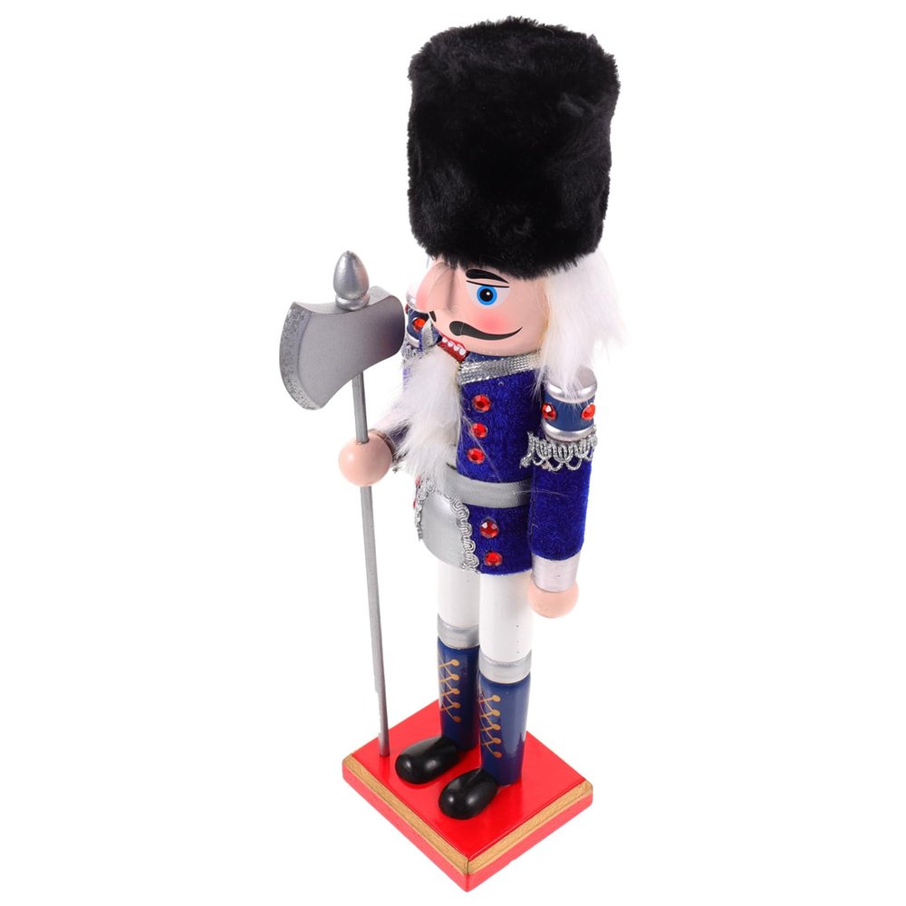Hemobllo Xmas Nutcracker Wood Tabletop Ornament for Bedroom