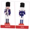 Hemobllo Xmas Nutcracker Wood Tabletop Ornament for Bedroom view 4