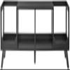 Crosley Furniture Asheville Mid-Century Modern Media Console Record Player Stand, Storage for Vinyl Records, Black view 2