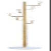 Coat Rack Freestanding Floor Hanger Bedroom Coat And Hat Rack Nordic Coat Rack Tree For Hat, Clothes, Scarves Practical(Gold) view 1