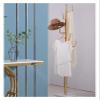 Coat Rack Freestanding Floor Hanger Bedroom Coat And Hat Rack Nordic Coat Rack Tree For Hat, Clothes, Scarves Practical(Gold) view 4