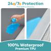 OhGeni Waterproof Mattress Protector, Queen Size Mattress Pad Fitted with Deep Pocket 6"-18", Breathable Noiseless & Soft, Washable Dirt-Proof Mattress Cover for Home, Hotel, Gray, Daybed Cover view 2