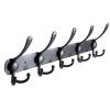 cfycfy987 Wall Mounted Hook Wall Mounted Coat Rack, Five Heavy Duty Tri Hooks All Metal Construction for Jacket Coat Hat in Mudroom Entryway (Matte Black) Coat Hooks Wall Mounted view 1