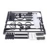 9 PCS Bathroom Hardware Set, Bathroom Organizer Kit, Wall Mounted Storage Rack, Includes Towel Racks, Soap Holder, Hair Dryer Racks, Toilet Brush Holder view 3