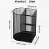 Tweizhenba Commercial Iron Umbrella Basket, Large-Capacity Umbrella Rack, Umbrella Holder with Removable Drip Tray, Umbrella Stand for Home, School and Shopping Malls(White) view 2