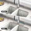 Beach Clear Sea Sand Faucet Mat for Kitchen Sink - 2025 Premium Upgrade: Super Absorbent Diatomite Fast Drying Faucet Suction Pad Washable Kitchen Sink Splash Guard 5.5"15" view 4
