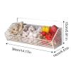 3-Compartment Storage Baskets, Hanging Wall Baskets, Stainless Steel Kitchen Rack, Onion/Garlic Organizer, Drainage Prevent Moisture, Pantry Storage Solution view 3