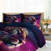 RUHEYIA Starry Sky Cheetah Duvet Cover Set Twin Size Animal Comforter Cover with 2 Pillowcases Tiger Beast Bedding Set 3pcs for Kids Boys Teens, No Comforter view 4