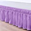 Linen Sheets-100% Microfiber, Luxurious Wrap Around Bedskirt, Gathered Ruffled Style, Easy Fit with 14" Tailored Drop-Lavender Solid, King Size view 1