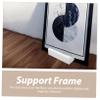 Wakauto Wooden Floor Mirror Stand, Solid Wood Support Bracket for Frames view 3