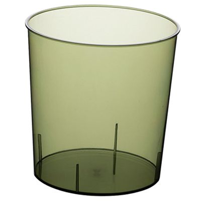 Zerodeko Large Capacity Clear Trash Can for Bathroom Kitchen Simple Style Household Garbage Bin Pet Material Office Waste Container Modern Minimalist Design Home Storage Bucket