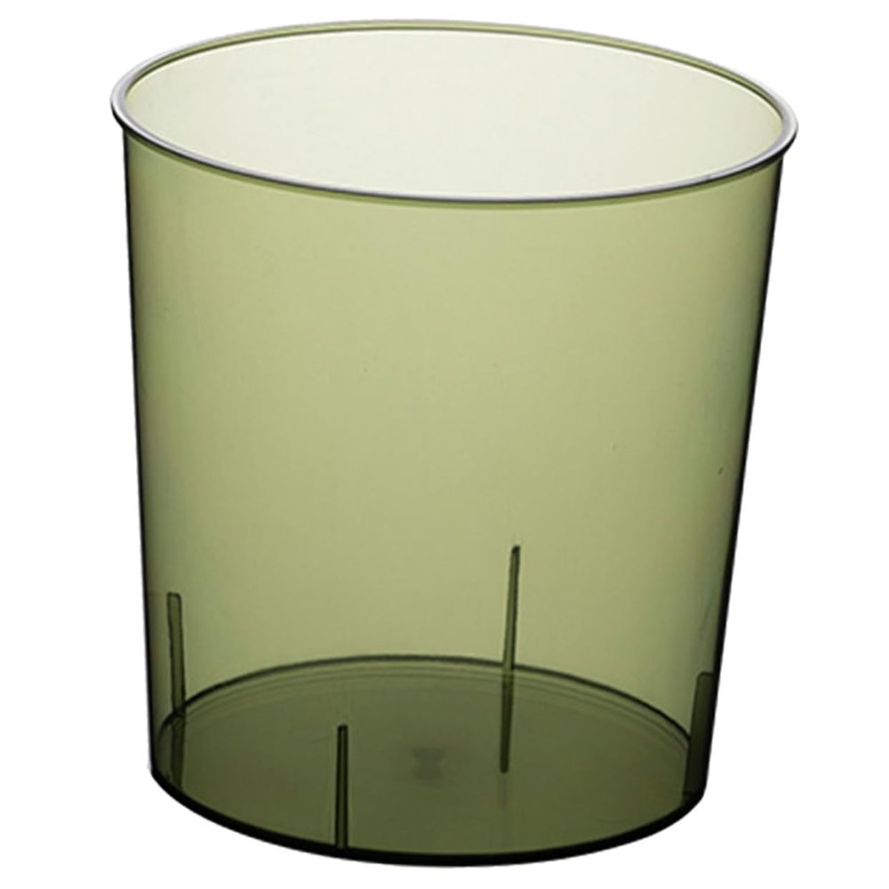Zerodeko Large Capacity Clear Trash Can for Bathroom Kitchen Simple Style Household Garbage Bin Pet Material Office Waste Container Modern Minimalist Design Home Storage Bucket
