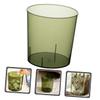 Zerodeko Large Capacity Clear Trash Can for Bathroom Kitchen Simple Style Household Garbage Bin Pet Material Office Waste Container Modern Minimalist Design Home Storage Bucket view 2