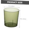 Zerodeko Large Capacity Clear Trash Can for Bathroom Kitchen Simple Style Household Garbage Bin Pet Material Office Waste Container Modern Minimalist Design Home Storage Bucket view 4