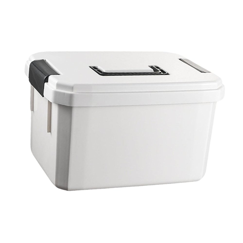 FashionCha Portable Medicine Box with Handle Empty Lidded Multifunctional Multi Layer Storage Container Medicine Organizer for Bathroom, XL