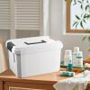 FashionCha Portable Medicine Box with Handle Empty Lidded Multifunctional Multi Layer Storage Container Medicine Organizer for Bathroom, XL view 4