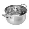 Focket Stainless Steel Soup, 24 cm Diameter with Double Glass Lid Design for Kitchen Utensils with Multifunctional Use view 4