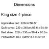 SUREK Skin-Friendly Polyester Bedding Set Full Bedding Set Washable Bedding Set Dormitory Home Bedding Set Multi-Purpose Bedding Set Breathable view 2