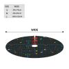 Christmas Tree Plush Skirt 36 inch Retro Video Game Pattern Christmas Tree Skirt Ornaments Xmas Tree Skirts for Christmas Thanksgiving Holiday Home Decoration New Year Party view 4