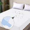 California King Mattress Protector Waterproof, Fitted Sheet Style Breathable Mattress Cover with Deep Pocket Fits Up to 18'', Machine Washable Noiseless Bed Cover for Kids Pets (White, 72'' X 84'') view 1