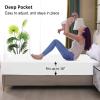 California King Mattress Protector Waterproof, Fitted Sheet Style Breathable Mattress Cover with Deep Pocket Fits Up to 18'', Machine Washable Noiseless Bed Cover for Kids Pets (White, 72'' X 84'') view 4