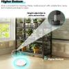 PPXCZZ 4-Tier Carbon Steel Display Rack with Hooks, Multi-Purpose Snack, Drink, and Kitchen Organizer Shelf, 50x27cm / 60x27cm view 4
