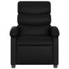 WRJENFSC Recliner Chair for Living Room Black Faux Leather Adjustable Lounge Chair with Comfy Padding and Stain Resistant Material for Home Theater Reading Nook view 3