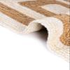 DANGAYACH ART 2.6x5 Ft White & Natural Jute Area Rug, Handmade Rustic Fiber Floor Mat, Durable & Pet-Friendly Rug for Living Room, Dining Room, Bedroom and Hallways & Entryways view 3