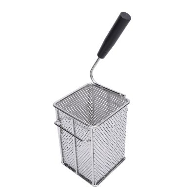 304 Stainless Steel Fry Basket with Handle French Fry Chip Basket Filter Pasta Strainer for Home Kitchen Cooking